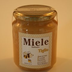 MIELE ITALIANO TIGLIO DA 500 gr. DA APICOLTURE NOMADE (NELLE VALLI DI LIGURIA,LOMBARDIA,PIEMONTE)