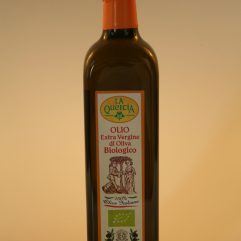 OLIO EXTRAVERGINE OLIVA LA QUERCIA , 100 % ITALIANO , SPREMUTO A FREDDO ,
CERTIFICATO BIOLOGICO ( DISPONIBILE ANCHE NELLA VERSIONE DA 5
LITRI IN LATTA )