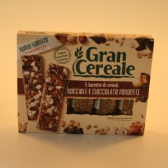 5 BARRETTE GRAN CEREALE NOCCIOLE E CIOCCOLATO