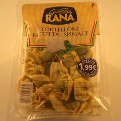 TORTELLONI RANA RICOTTA E SPINACI
(PREZZO CONSIGLIATO ? 2.49 DA NOI SEMPRE A ? 2,39 )