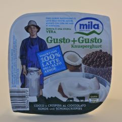 GUSTO+GUSTO MILA YOGURT COCCO E CRISPIES AL CIOCCOLATO