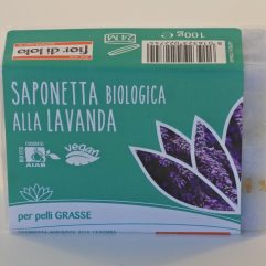 SAPONETTA BIO ALLA LAVANDA PER PELLI GRASSE FIOR DI LOTO ( VEGAN  )
