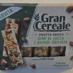 GRAN CEREALE 4 BARRETTE SEMI DI ZUCCA E QUINOA SOFFIATA