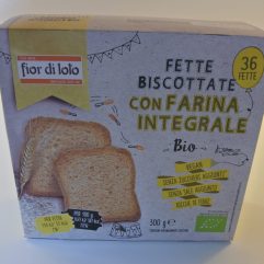 FETTE BISCOTTATE BIOLOGICHE CON FARINA INTEGRALE  FIOR DI LOTO