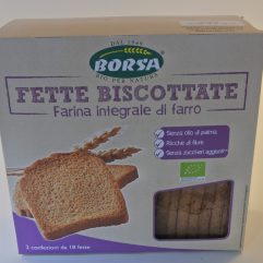 FETTE BISCOTTATE CON FARINA INTEGRALE DI FARRO BORSA