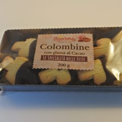 BISCOTTI COLOMBINE CON  GLASSA CACAO