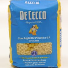 DE CECCO CONCHIGLIETTE N 53
( OGNI 4CONFEZIONI ACQUISTATE UN PACCHETTO IN OMAGGIO )