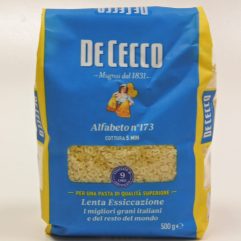 DE CECCO ALFABETO N 173
( OGNI 4CONFEZIONI ACQUISTATE UN PACCHETTO IN OMAGGIO )