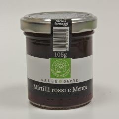 SALSA DI MIRTILLI  ROSSI E MENTA DA ABBINARE AI FORMAGGI