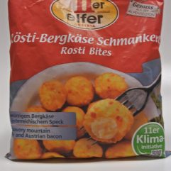 PRALINE DI ROSTI CON FORMAGGIO DI MONTAGNA E SPECK