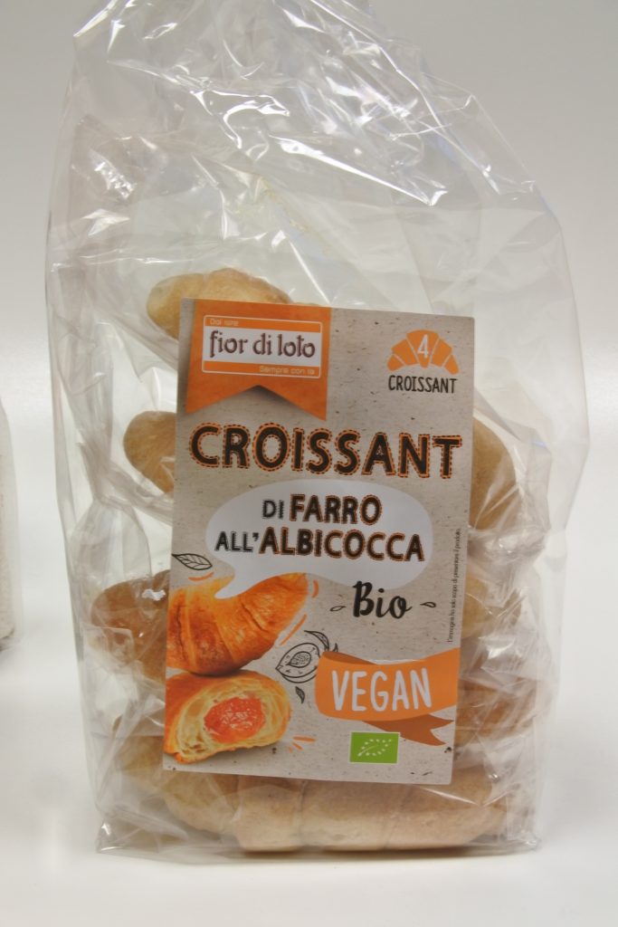 CROISSANT DI FARRO ALBICCOCCA VEGANI BIOLOGICI FIOR DI LOTO