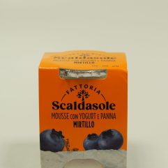 MOUSSE CON YOUGURT E PANNA AL MIRTILLO BIOLOGICA FATTORIA SCALDASOLE
