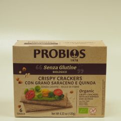 CRISPY CRACKERS GRANO SARACENO E QUINOA  SENZA LIEVITO BIOLOGICO