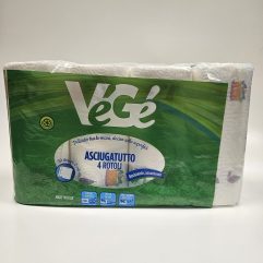 ASCIUGATUTTO VEGE 4 ROTOLI 2 VELI 50 STRAPPI