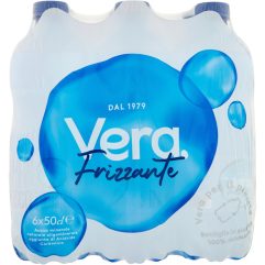 6 BOTTIGLIETTE ACQUA VERA 500 ML FRIZZANTE