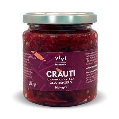 VIVIFERMENTS CRAUTI DI CAVOLO VIOLA E ZENZERO BIOLOGICI